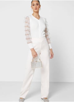 ELLA Lace Sleeve Detail Cardigan  - Image 4