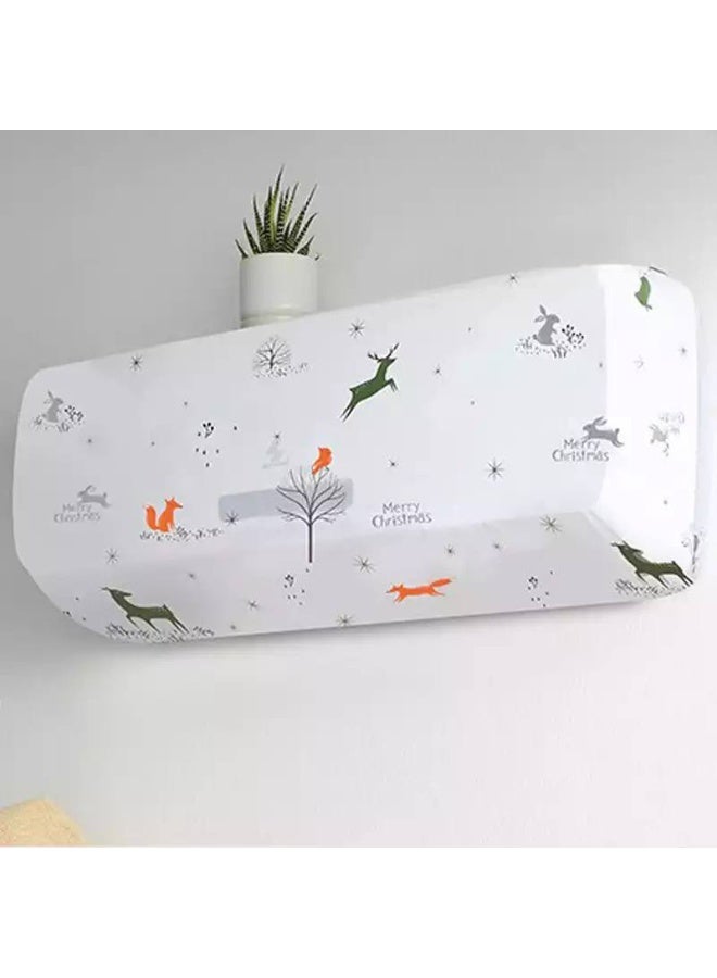 Air conditioner cover, wall mounted type, indoor air conditioner cover, sun visor, waterproof indoor unit cover, air conditioner cables. Random color and shape((95x31x21 CM/37X12X5 INCH)(1.5 HP)) - Image 1