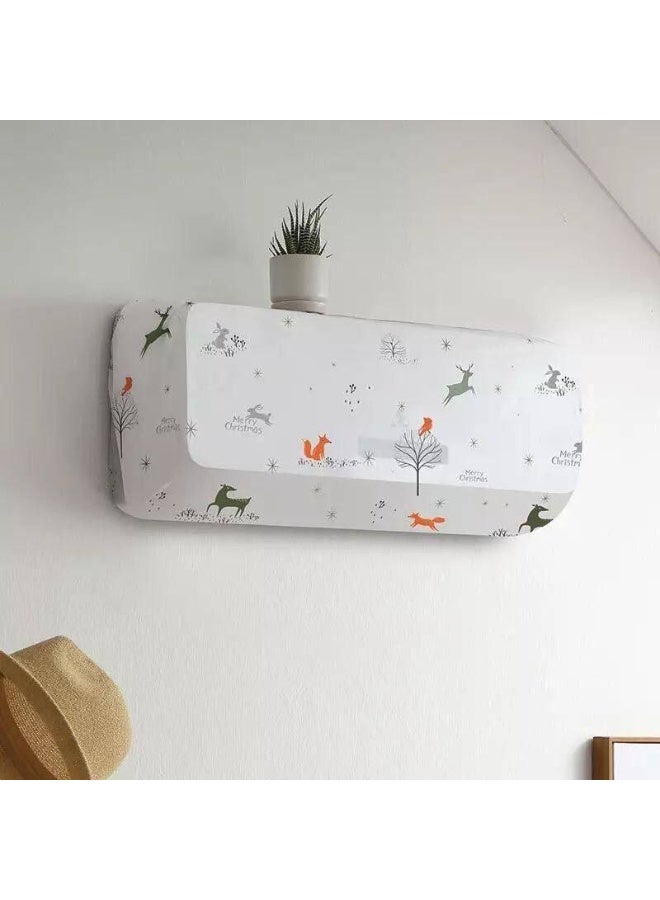 Air conditioner cover, wall mounted type, indoor air conditioner cover, sun visor, waterproof indoor unit cover, air conditioner cables. Random color and shape((95x31x21 CM/37X12X5 INCH)(1.5 HP)) - Image 4