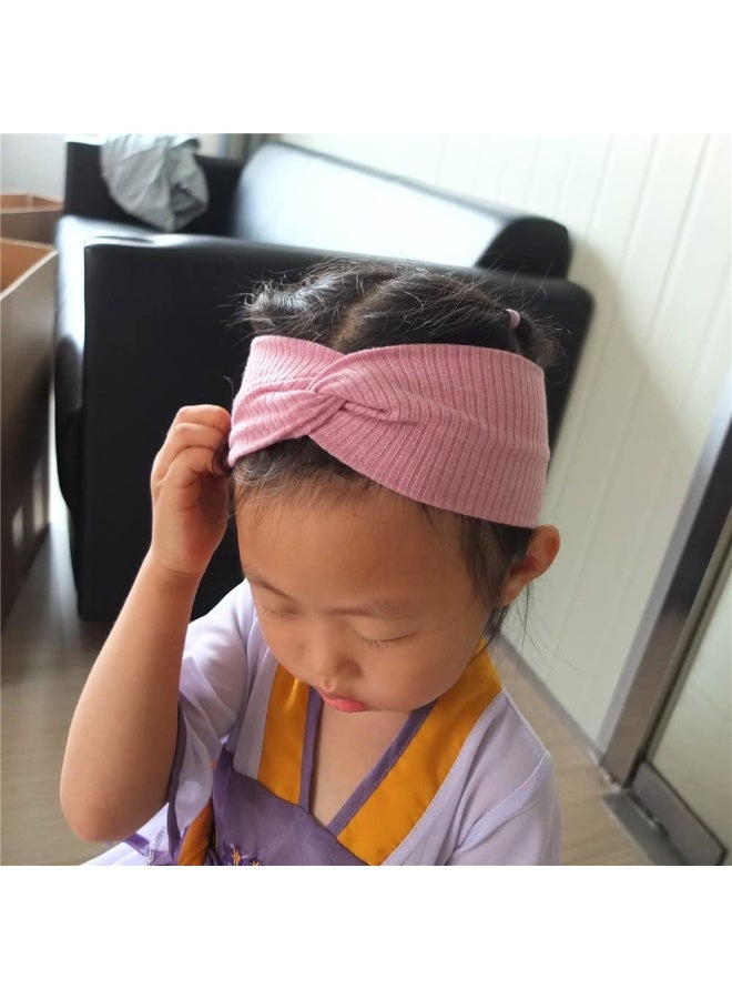 Sugarmelon Baby Headbands Stretchy Hairbands Hair Bow Elastics for Baby Girls Newborn Toddlers Infant Kids Turban Headband - Image 3