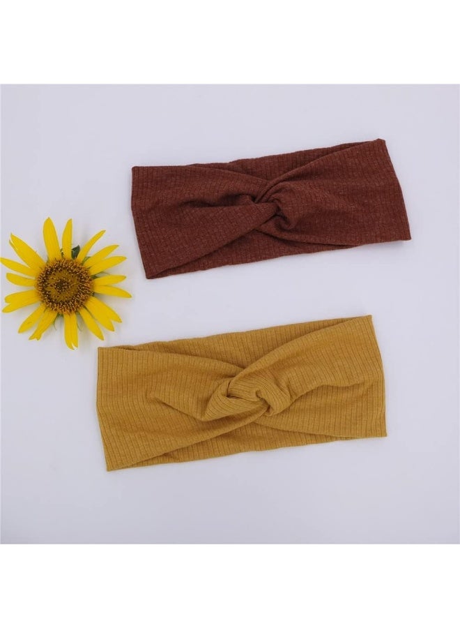 Sugarmelon Baby Headbands Stretchy Hairbands Hair Bow Elastics for Baby Girls Newborn Toddlers Infant Kids Turban Headband - Image 4