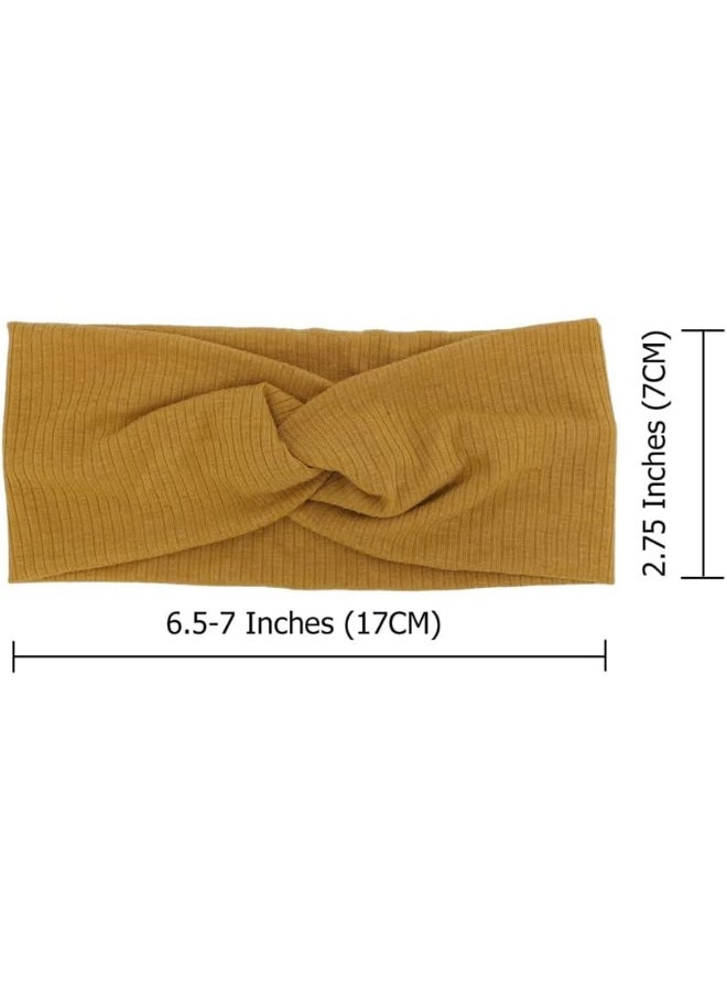 Sugarmelon Baby Headbands Stretchy Hairbands Hair Bow Elastics for Baby Girls Newborn Toddlers Infant Kids Turban Headband - Image 5