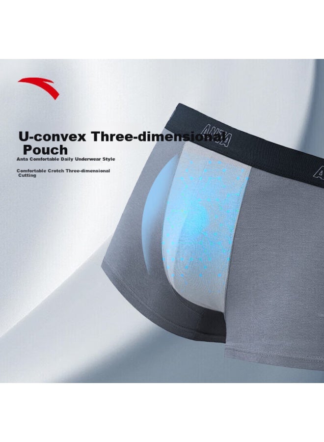 ANTA Anta | Sports Underwear | [3 Pack] Men's Cotton Moisture Wicking Breathable Comfortable Boxer Briefs Skin-friendly Underpants  - Image 1