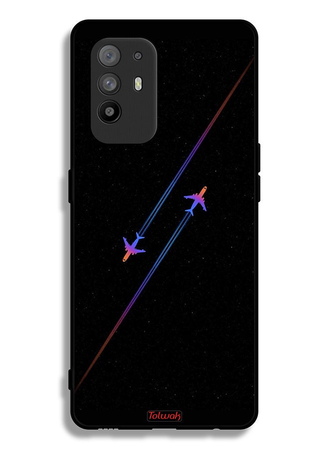 Tolwak Oppo F19 Pro Plus 5G Protective Case Cover Airplanes Art - Image 2