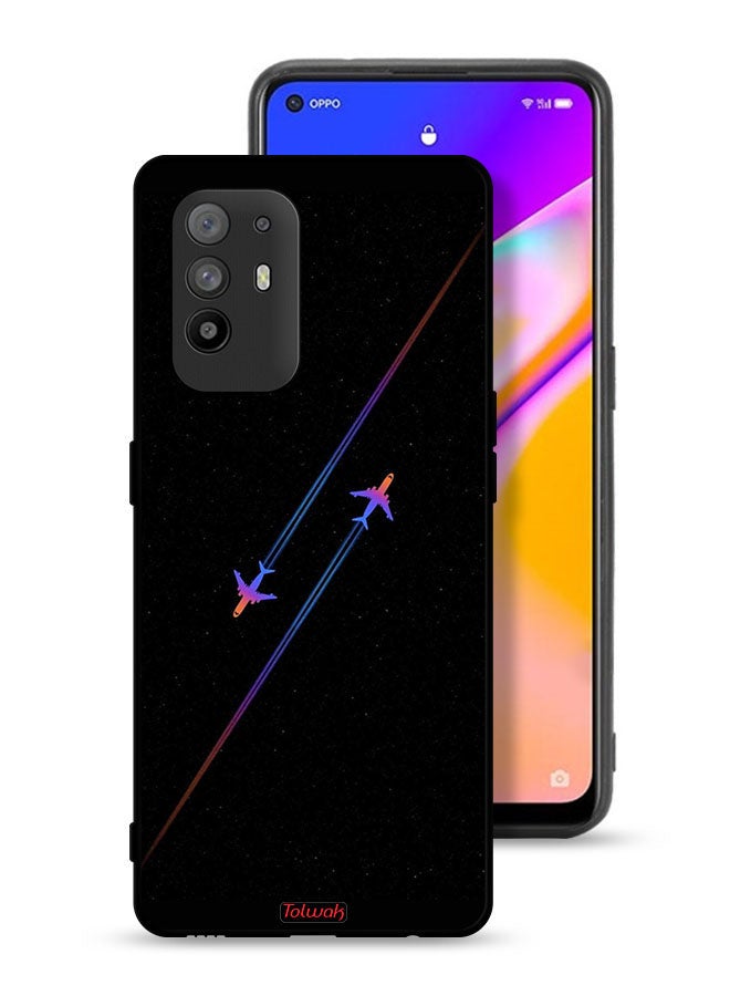 Tolwak Oppo F19 Pro Plus 5G Protective Case Cover Airplanes Art - Image 1