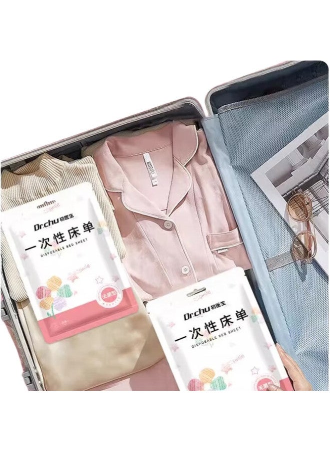 DR.CHU Chuyisheng Disposable Bed Sheet, Hotel Travel Bedding, Thickened Portable Anti-dirt, [smile] Double Size - Image 2