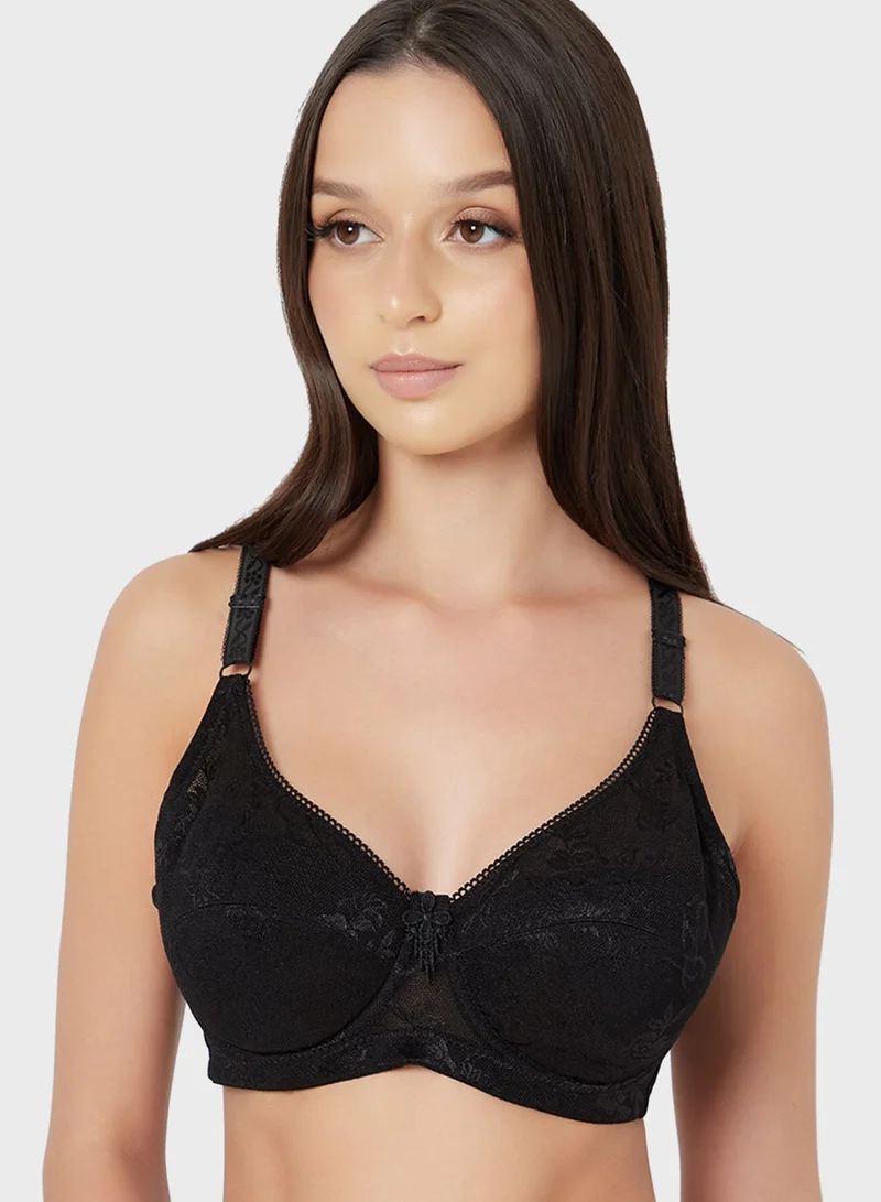 Styli Padded Mesh Insert Bra