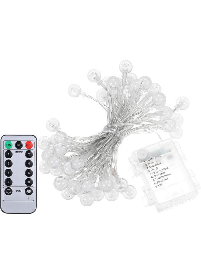 NIBEMINENT 23Ft Decoration 50-LED String Lights with Remote Control Multicolour - Image 1