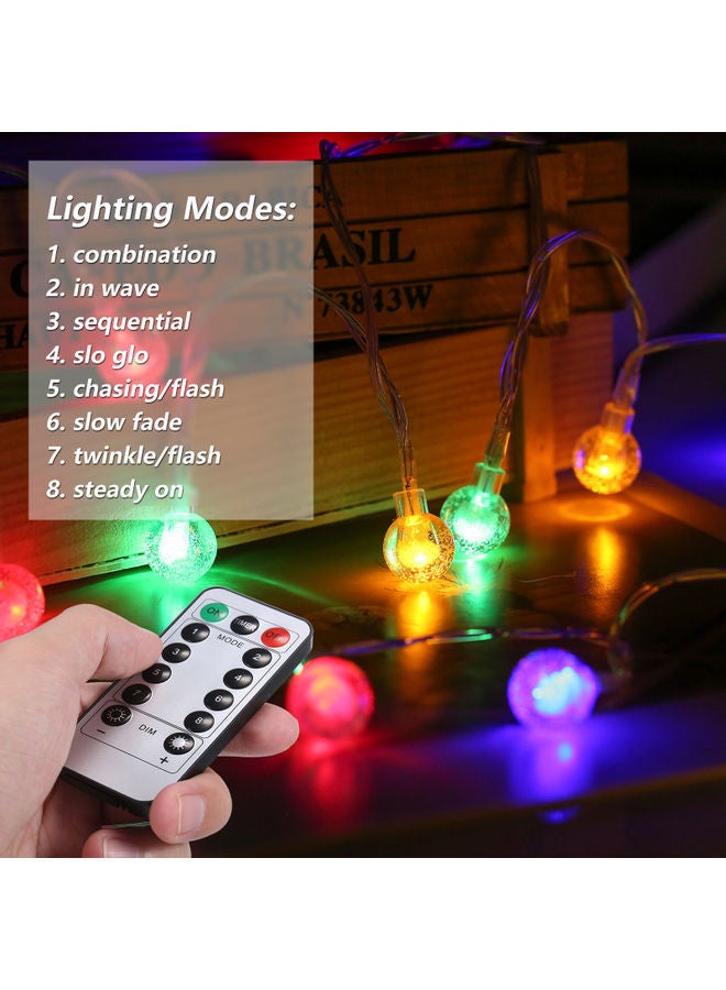 NIBEMINENT 23Ft Decoration 50-LED String Lights with Remote Control Multicolour - Image 2