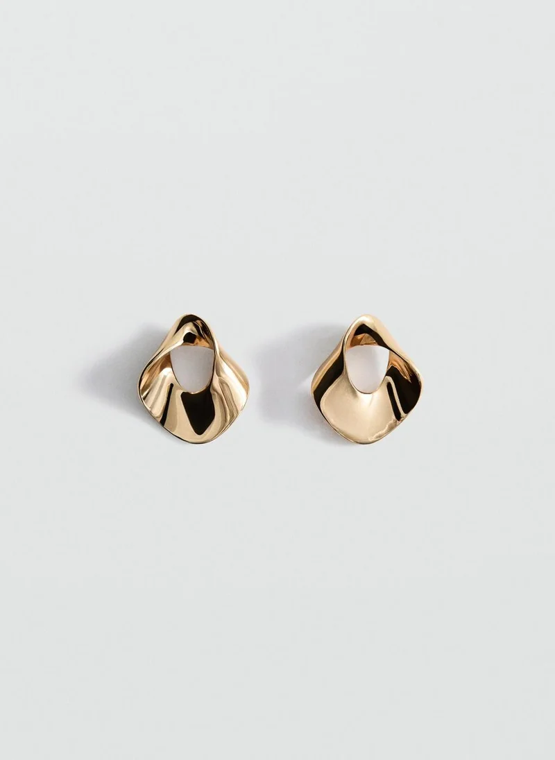 MANGO Earrings with relief design
