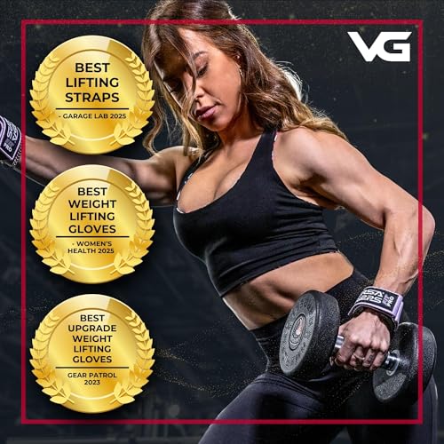 Versa Gripps® Fit Pro, Made in The USA, Wrist Straps for Female Athlete, The Best Training Accessory, Lilac, S - Image 3