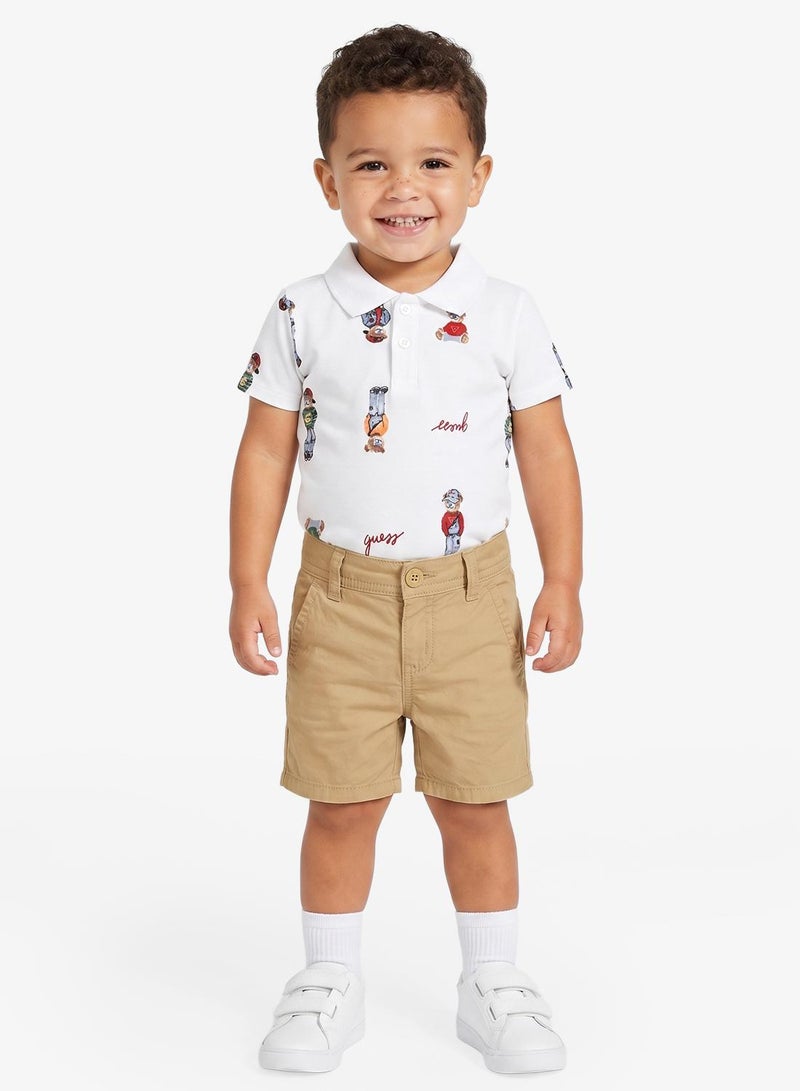 GUESS Infant Poplin Chino Shorts - Image 4
