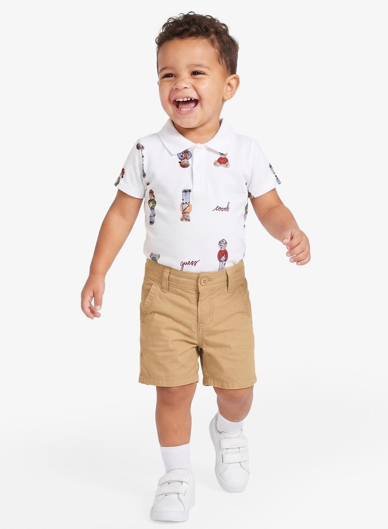 GUESS Infant Poplin Chino Shorts - Image 4