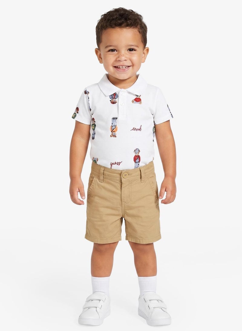 GUESS Infant Poplin Chino Shorts - Image 1
