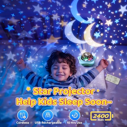 One Fire Onefire Star Projector Light Up Toys, Glow In The Dark Stars for Ceiling Projection Kids Toys,Dimmable Night Light Projector for Kids Room,Remote Dinosaur Toys for Boys,Dinosaur Gifts for Toddler Toys - Image 4