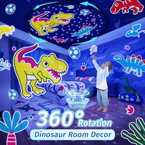 One Fire Onefire Star Projector Light Up Toys, Glow In The Dark Stars for Ceiling Projection Kids Toys,Dimmable Night Light Projector for Kids Room,Remote Dinosaur Toys for Boys,Dinosaur Gifts for Toddler Toys - Image 5