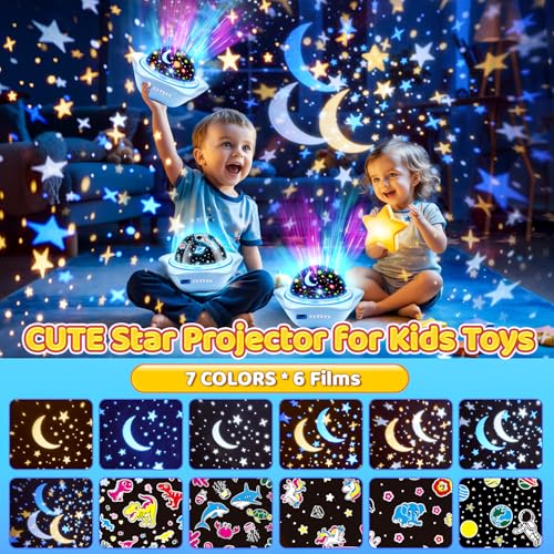 One Fire Onefire Star Projector Light Up Toys, Glow In The Dark Stars for Ceiling Projection Kids Toys,Dimmable Night Light Projector for Kids Room,Remote Dinosaur Toys for Boys,Dinosaur Gifts for Toddler Toys - Image 2