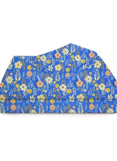 BSB HOME Premium Glace Cotton King Bed Sheets with 2 King Pillowcases by Kingston | Luxurious Soft Sheets (3 Piece Set, 275 X 275 CM Flat sheet, 50 X 75 CM Pillow Covers, Blue and Yellow)  - Image 4