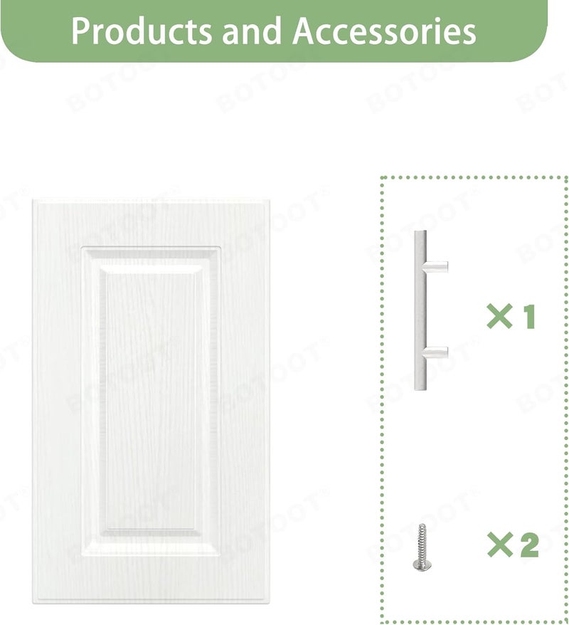 BOTOOT Built-in Cabinet Doors - Cabinet Doors for Kitchen, Living Room, Bedroom, Bathroom - 22.5 Inch High (White Texture, 13.25 Inch Wide) - Image 4