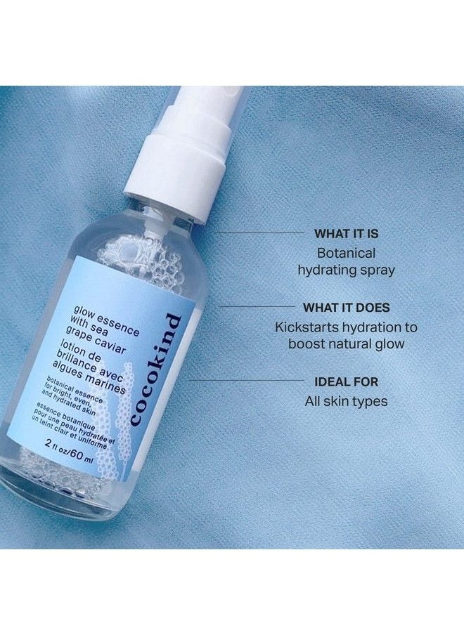 Glow Essence With Sea Grape Caviar Hydrating Primer And Facial Mist Facial Moisturizer With Sea Buckthorn Linoleic Acid And Vitamin E