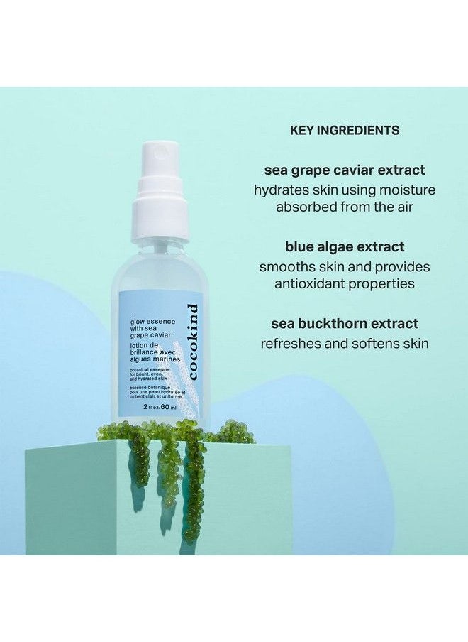 Glow Essence With Sea Grape Caviar Hydrating Primer And Facial Mist Facial Moisturizer With Sea Buckthorn Linoleic Acid And Vitamin E