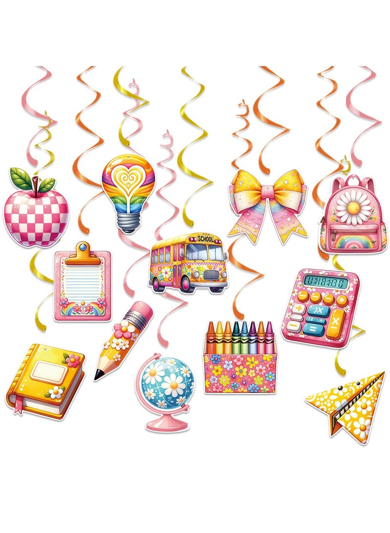 general Back to School Party Decorations 3 Packs with School Bag  Bus Book Globe Calculator Crayon Designs for Kindergarten Elementary Middle School​ - Image 5