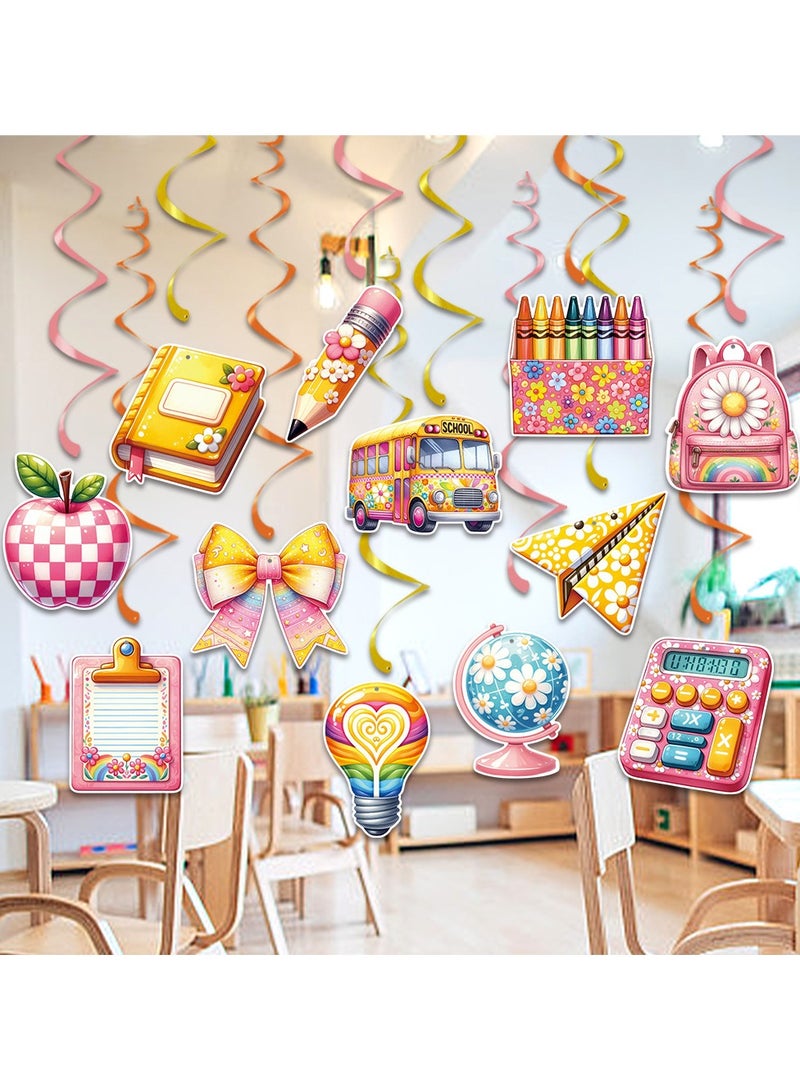 general Back to School Party Decorations 3 Packs with School Bag  Bus Book Globe Calculator Crayon Designs for Kindergarten Elementary Middle School​ - Image 2