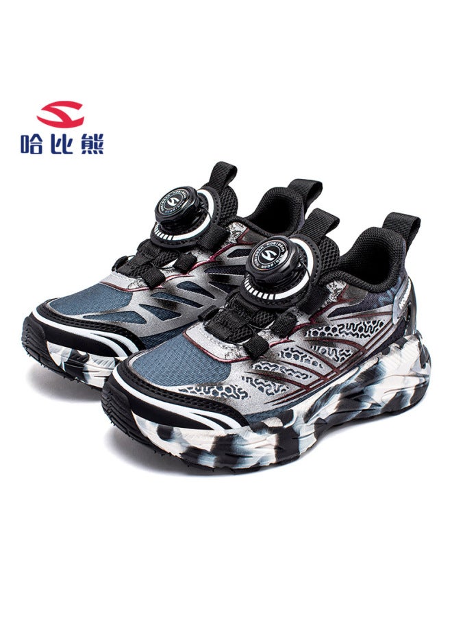 Habibie Double Net Spring And Autumn Rotating Buckle Boys Sneaker Girls Running Shoes Breathable Casual Shoes Outlet
