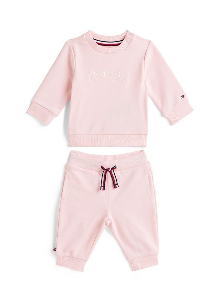 TOMMY HILFIGER Kids Crew Neck Sweatshirt and Pant Set - Image 2