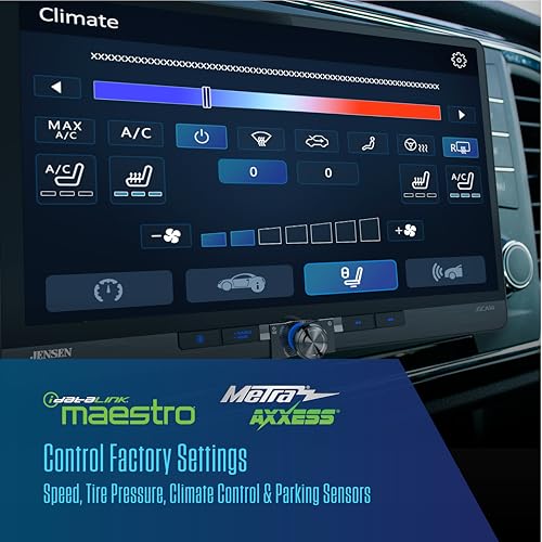JENSEN J5CA14 14-inch Certified Apple CarPlay Android Auto Wired or Wireless | Maestro & Metra Axxess Ready | Single & Double DIN Car Stereo | SiriusXM Ready | Bluetooth | Front & Rear Camera Inputs - Image 3