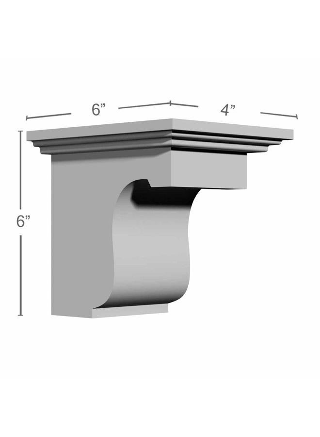 Ekena Millwork BKT10X10X04LE 4 7/8-Inch W x 10-Inch D x 10-Inch H Legacy Bracket - Image 2