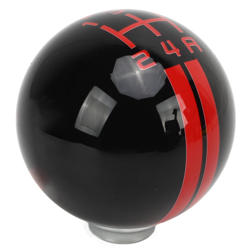 5 Speed Gear Shift Knob: Resin Material, 57x57x62mm, 3 Adapters - Comfortable Ergonomic Grip, Clear Gear Numbers, Easy Install Manual Transmission Shifter for Ford Mustang 1967-2018 - Image 2