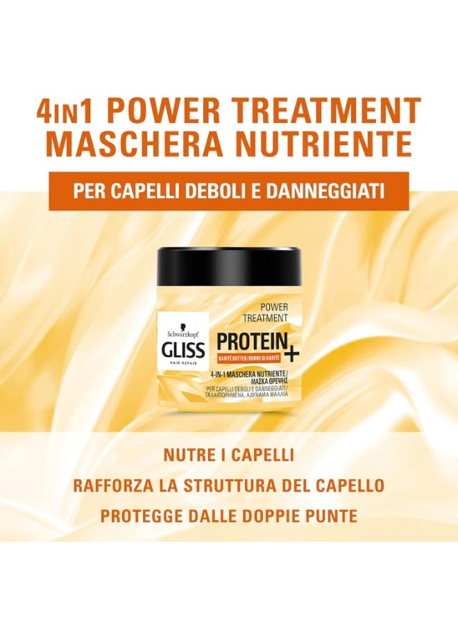 Gliss Schwarzkopf Gliss 4-in-1 Mask mask with protein and shea butter 400ml - Image 4