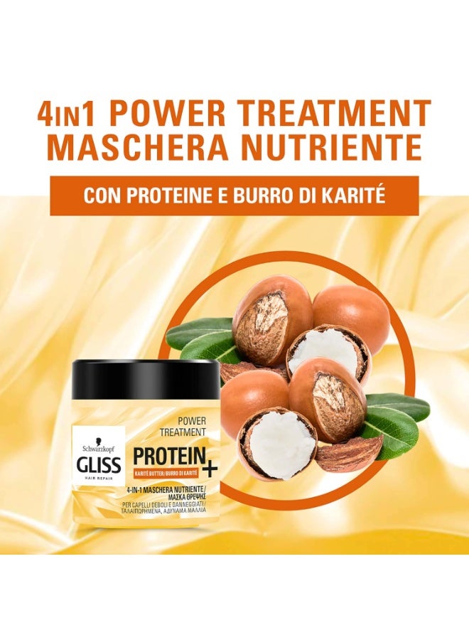 Gliss Schwarzkopf Gliss 4-in-1 Mask mask with protein and shea butter 400ml - Image 5