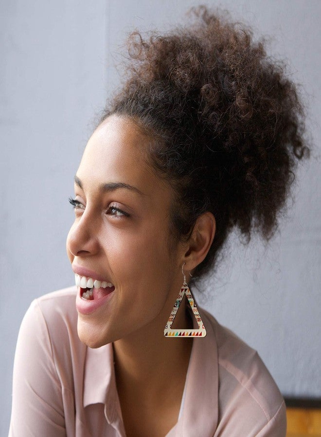 Hicarer مجموعة صنع أقراط خشبية مكونة من 197 قطعة من هيكارير، تشمل 48 قلادة خشبية، 100 حلقة قفز، 49 خطاف أقراط لمستلزمات صنع المجوهرات اليدوية (لون خشبي) - Image 5