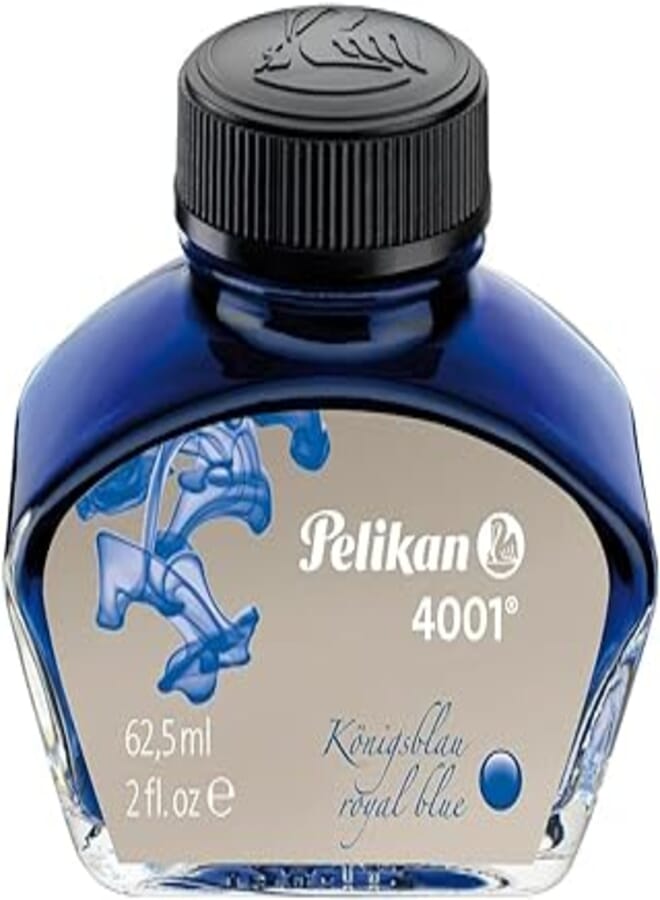 Pelikan Pelikan 4001 Ink Bottle For Fountain Pens, Royal Blue, 62.5Ml
