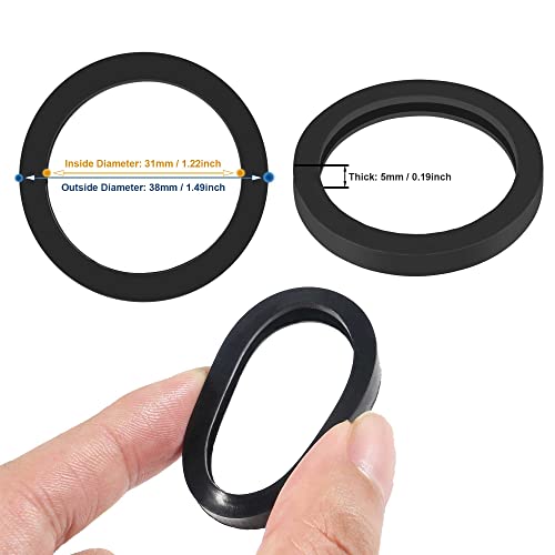 ALAMSCN 8PCS Fuel Gas Can Spout Gasket Seals Replacement Rubber Gaskets Washer Seal O Ring for Universal Plastic 5 Gal 10 20L Fuel Tank Spout - Image 2