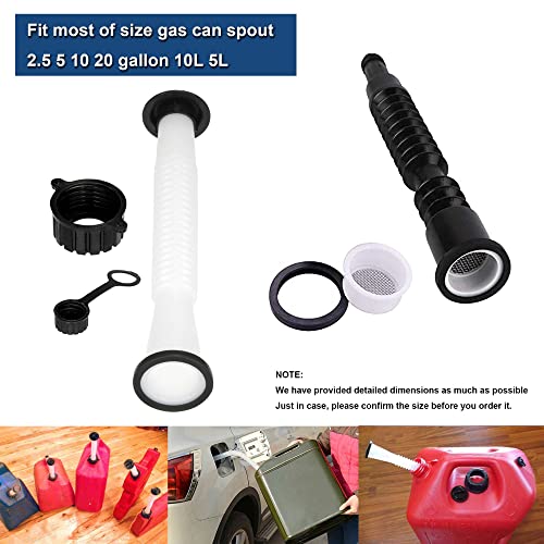 ALAMSCN 8PCS Fuel Gas Can Spout Gasket Seals Replacement Rubber Gaskets Washer Seal O Ring for Universal Plastic 5 Gal 10 20L Fuel Tank Spout - Image 4