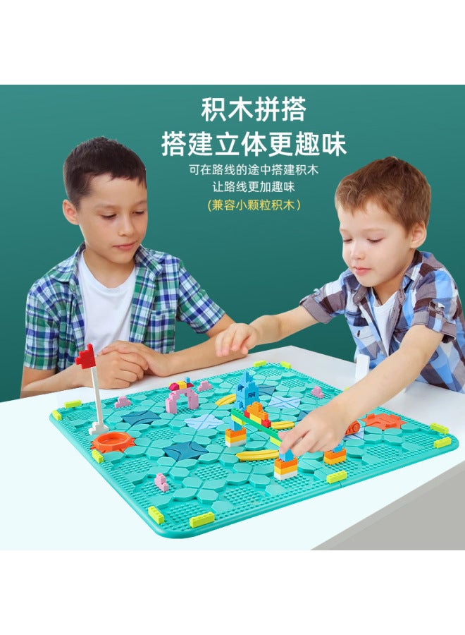 Road Building Maze Children's Entrance 118 Pass 206 Pass Parent-child Logical Thinking Training Track Engineering Car Board Game Toy - Image 4