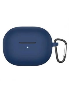 Sleek Silicone Protective Case For Redmi Buds 4 Pro With Keychain (Blue)