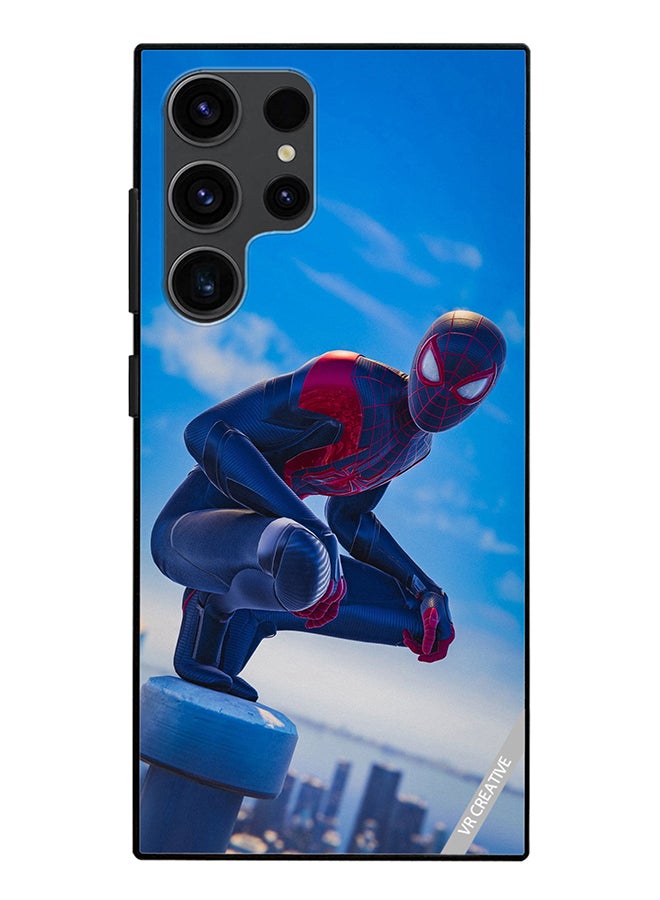 VR CREATIVE Protective Case Cover For Samsung Galaxy S24 Ultra Spiderman Design Multicolour - Image 1