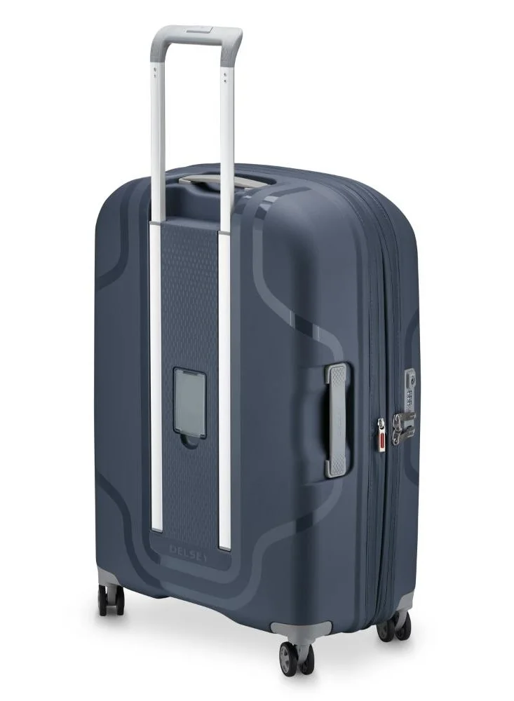 ديلسي _باريس حقيبة سفر بعجلات مزدوجة قابلة للتوسيع  سم أزرق جينز