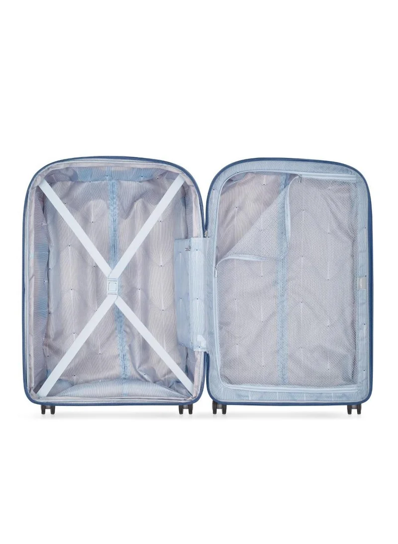 DELSEY Paris  Delsey Paris Clavel 55 cm expandable 4 double wheel cabin luggage trolley - blue jean  | Best Price UAE