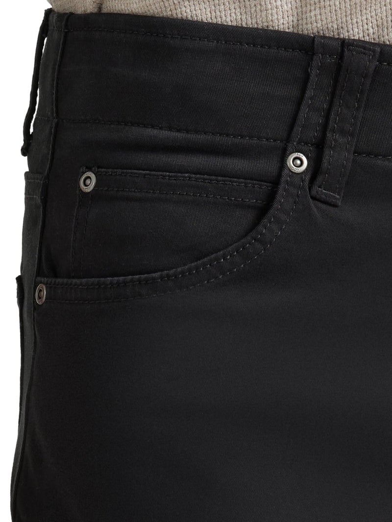 Lee Men's Extreme Motion Straight Taper Jean Black 29W x 30L - Image 2