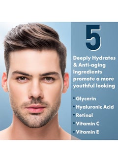 FULLLIGHT TECH Gifts for Men,Mens Anti Aging Skin Care Kit,Reduce Wrinkles & Hydrate Skin w/Facial Cleanser,Scrub,Cream,Serum,Eye Cream Unique Men Gifts Stocking Stuffers for Christmas,Gift for Him Boyfriend Husband  - Image 3