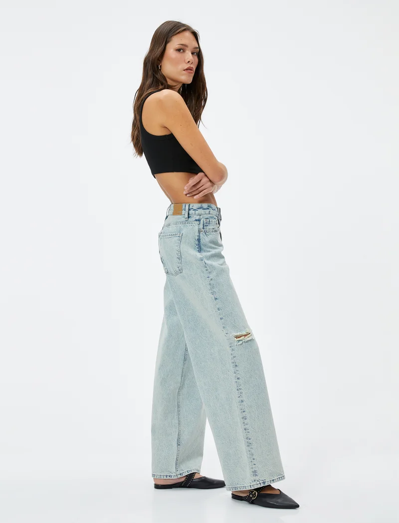 كوتون Loose Straight Jeans