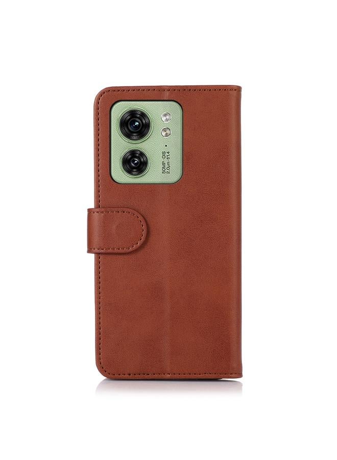 اس-توب جراب لهاتف موتورولا موتو إيدج 40 مصنوع من جلد البقر - Image 3