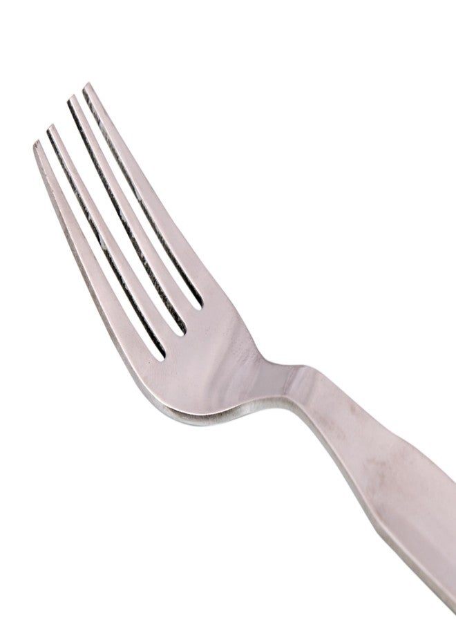 Dev Industries Stainless Steel Forks Set of 12-Fork Set for Home & Kitchen for Fruit Fork for Dining Table,Shiny & Sturdy Handle Fork 16cm,Silver (17Gauge)(Fork_(Vikas_Plain_Design)_12pcs_set, Medium) - Image 4