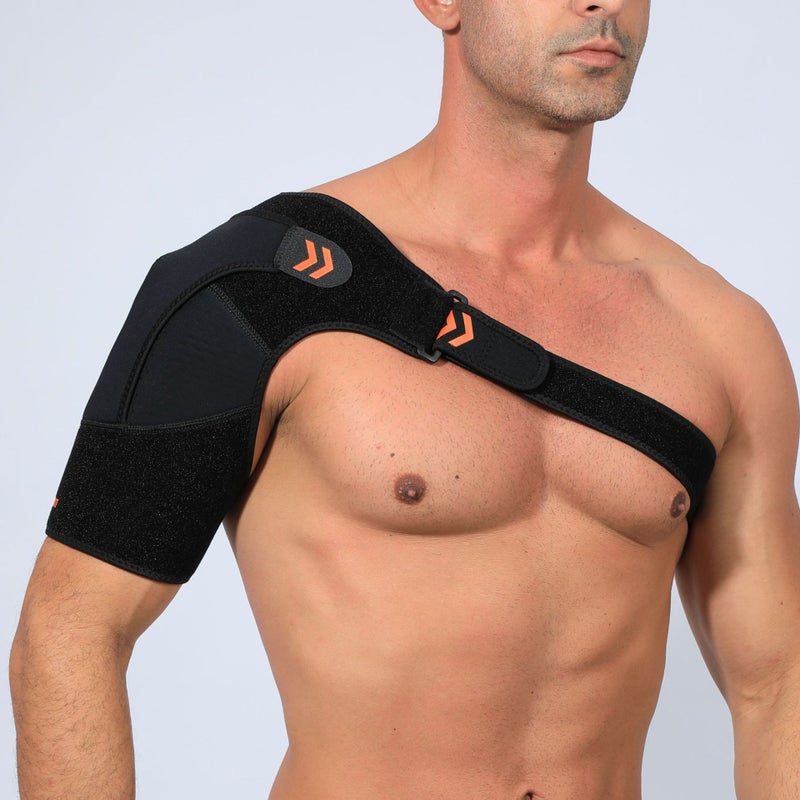 Adjustable Strap Sports Shoulder Pads For Men And Women, Suitable For Both Left And Right Shoulders, Shockproof And Breathable, Available For Dropshipping - Image 1