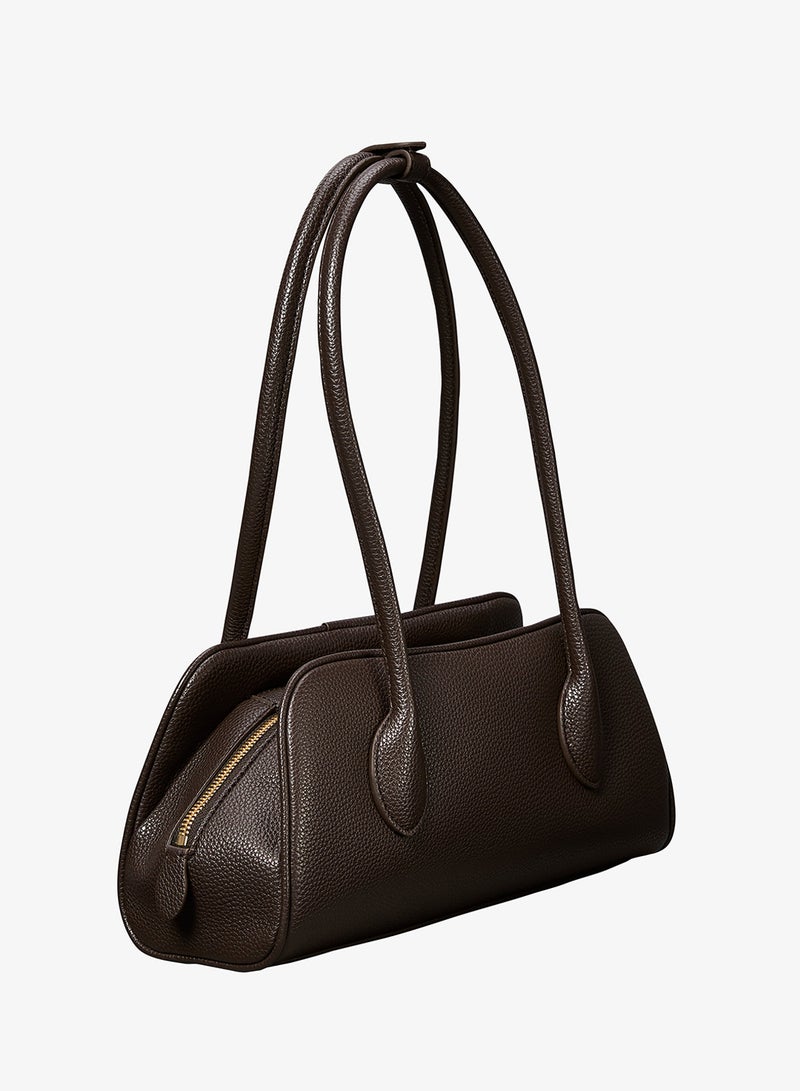 CALVIN KLEIN Emblem Pebble Grain Extended Side Shoulder Bag - Image 2